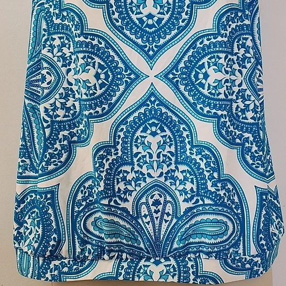 Beach House tankini top Blue Double Cross Back Strap Sz 10 - Picture 4 of 14